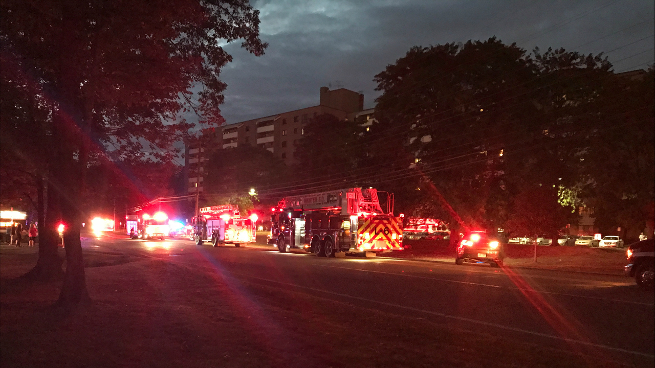 Crews evacuating residents from Westland senior apartment...